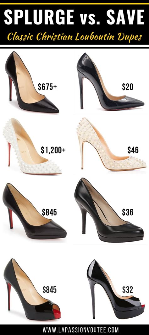 christian louboutin dupe shoes|louboutin look alike shoes.